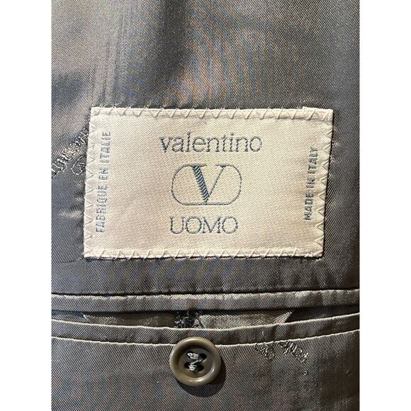 Valentino Uomo 44R Gray Nailhead Lightweight Blazer Sport Coat Jacket Note - Picture 13 of 14